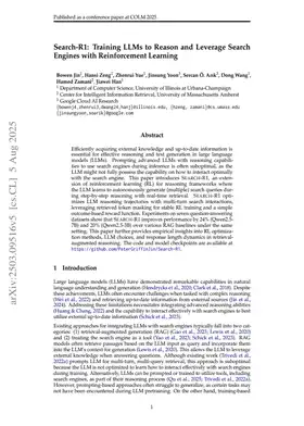 Search-R1: Training LLMs to Reason and Leverage Search Engines with Reinforcement Learning