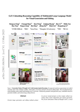 GoT: Unleashing Reasoning Capability of Multimodal Large Language Model for Visual Generation and Editing
