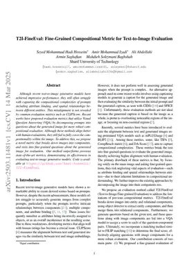T2I-FineEval: Fine-Grained Compositional Metric for Text-to-Image Evaluation
