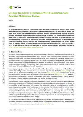 Cosmos-Transfer1: Conditional World Generation with Adaptive Multimodal Control