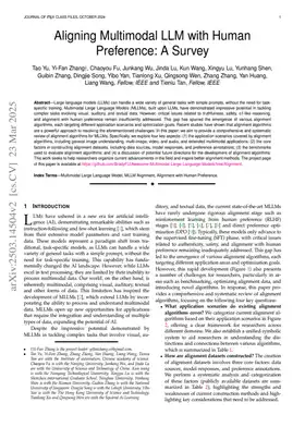 Aligning Multimodal LLM with Human Preference: A Survey