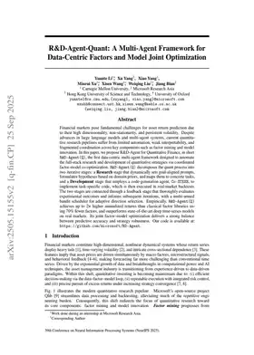 R&D-Agent-Quant: A Multi-Agent Framework for Data-Centric Factors and Model Joint Optimization