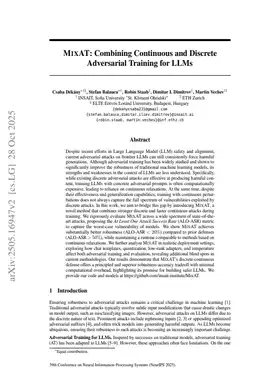 MixAT: Combining Continuous and Discrete Adversarial Training for LLMs