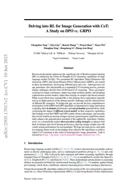 Delving into RL for Image Generation with CoT: A Study on DPO vs. GRPO