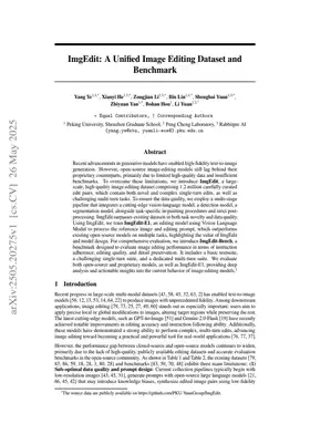ImgEdit: A Unified Image Editing Dataset and Benchmark