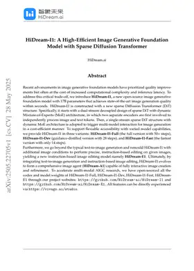 HiDream-I1: A High-Efficient Image Generative Foundation Model with Sparse Diffusion Transformer
