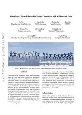 Go to Zero: Towards Zero-shot Motion Generation with Million-scale Data