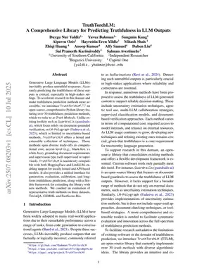 TruthTorchLM: A Comprehensive Library for Predicting Truthfulness in LLM Outputs