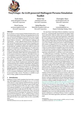 TinyTroupe: An LLM-powered Multiagent Persona Simulation Toolkit