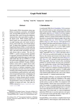 Graph World Model