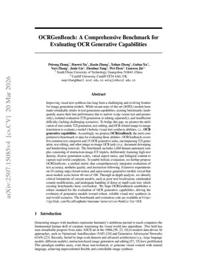 OCRGenBench: A Comprehensive Benchmark for Evaluating OCR Generative Capabilities