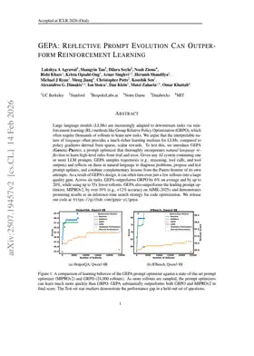 GEPA: Reflective Prompt Evolution Can Outperform Reinforcement Learning