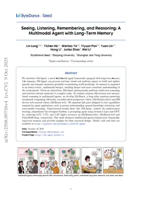 Seeing, Listening, Remembering, and Reasoning: A Multimodal Agent with Long-Term Memory