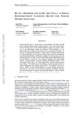 RL Is a Hammer and LLMs Are Nails: A Simple Reinforcement Learning Recipe for Strong Prompt Injection