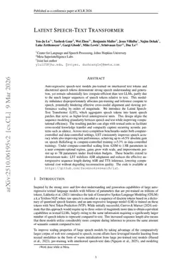 Latent Speech-Text Transformer