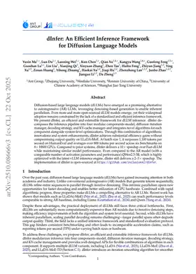 dInfer: An Efficient Inference Framework for Diffusion Language Models