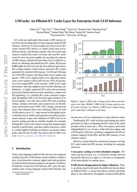 LMCache: An Efficient KV Cache Layer for Enterprise-Scale LLM Inference