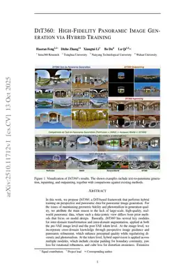 DiT360: High-Fidelity Panoramic Image Generation via Hybrid Training