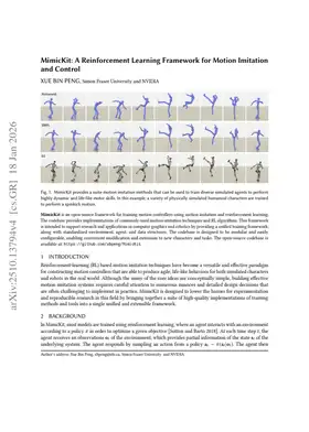MimicKit: A Reinforcement Learning Framework for Motion Imitation and Control