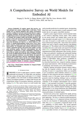A Comprehensive Survey on World Models for Embodied AI