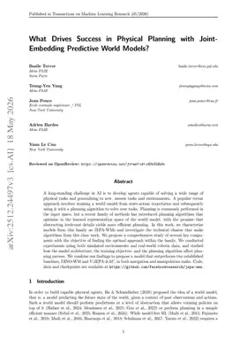 What Drives Success in Physical Planning with Joint-Embedding Predictive World Models?