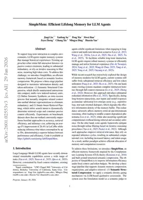 SimpleMem: Efficient Lifelong Memory for LLM Agents