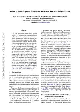 Pisets: A Robust Speech Recognition System for Lectures and Interviews