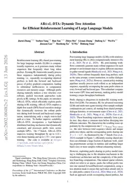 AREAL-DTA: Dynamic Tree Attention for Efficient Reinforcement Learning of Large Language Models