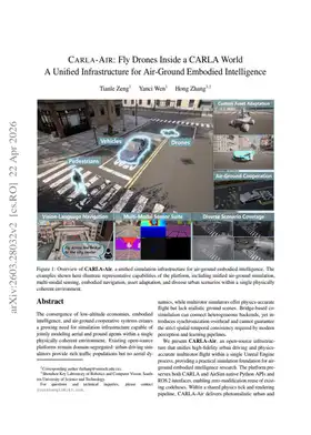 CARLA-Air: Fly Drones Inside a CARLA World -- A Unified Infrastructure for Air-Ground Embodied Intelligence